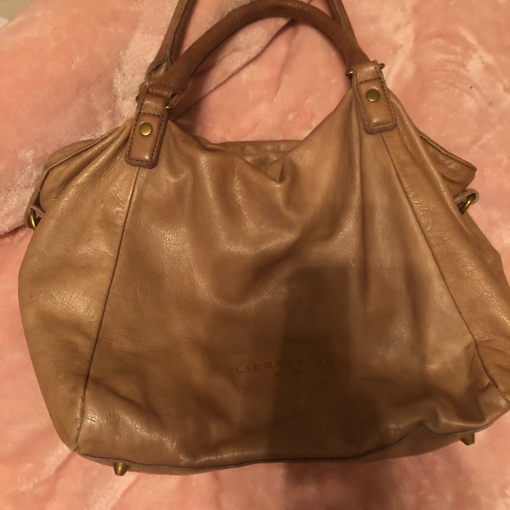 Liebskind camel tote